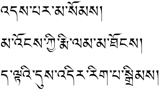 Tibetan Text Tattoo