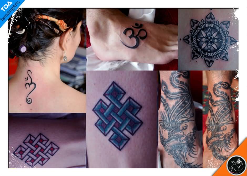 Tibetan Symbols Tattoo