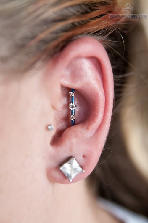 Tragus, Lobe And Ear Project Piercing