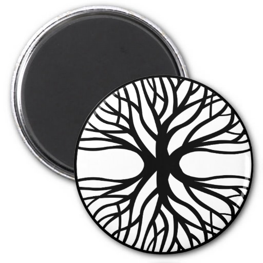 Tree Of Life 2 Inch Round Magnet Tattoo Design