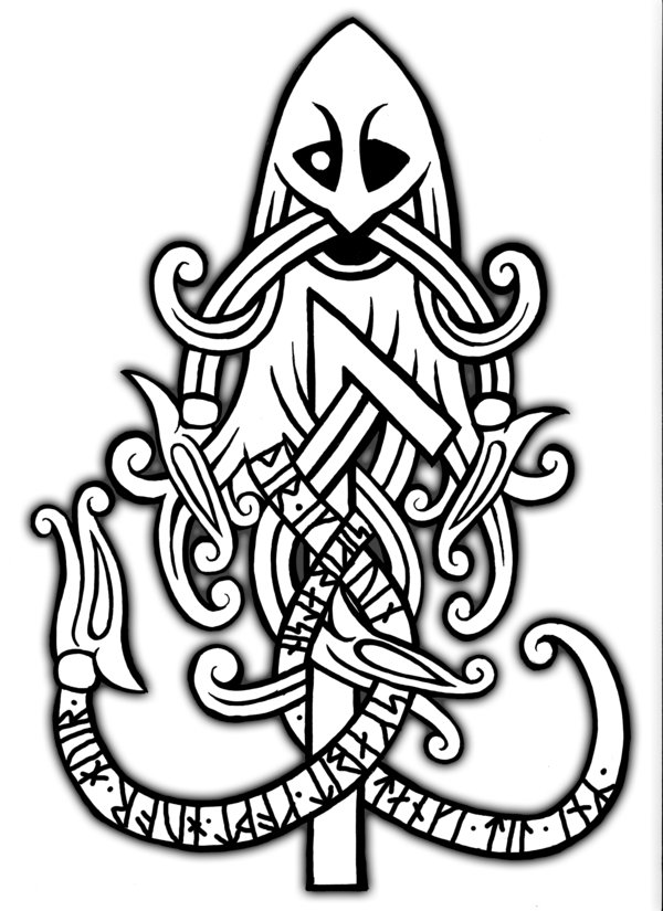 Unique Odin Horns Tattoo Design