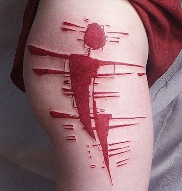 Unique Scarification Tattoo By Greisha Maslov