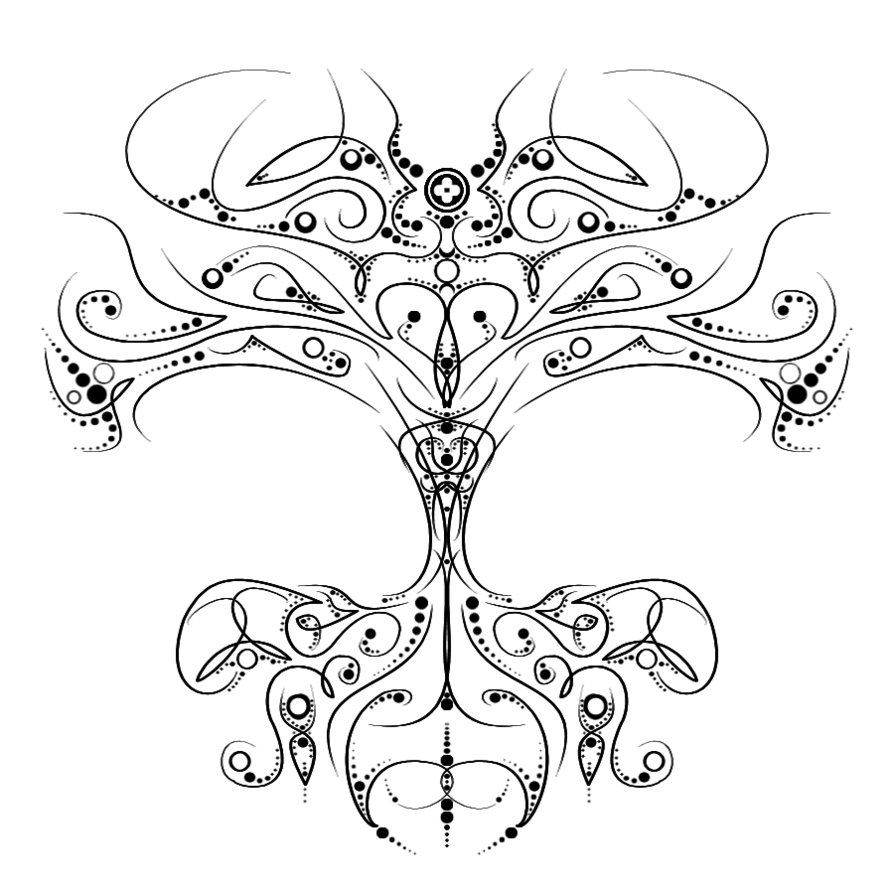 Unique Tree Of Life Tattoo Stencil By H Word