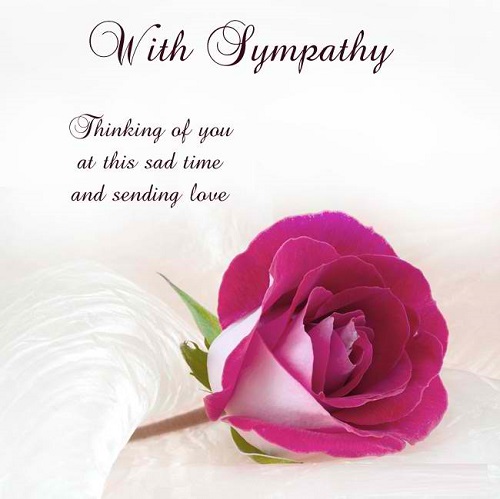 With Sympathy Thinking Of You At This Sad Time And Sending Love