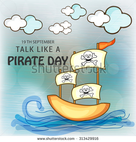 19th September Talk Like A Pirate Day Illustration