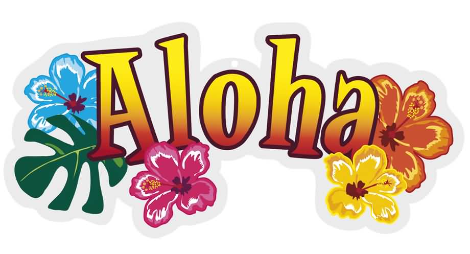 Aloha Colorful Flowers Image