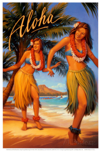 Aloha Dancing Girls Picture