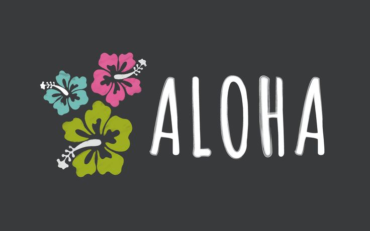 Aloha Flowers Clipart Image