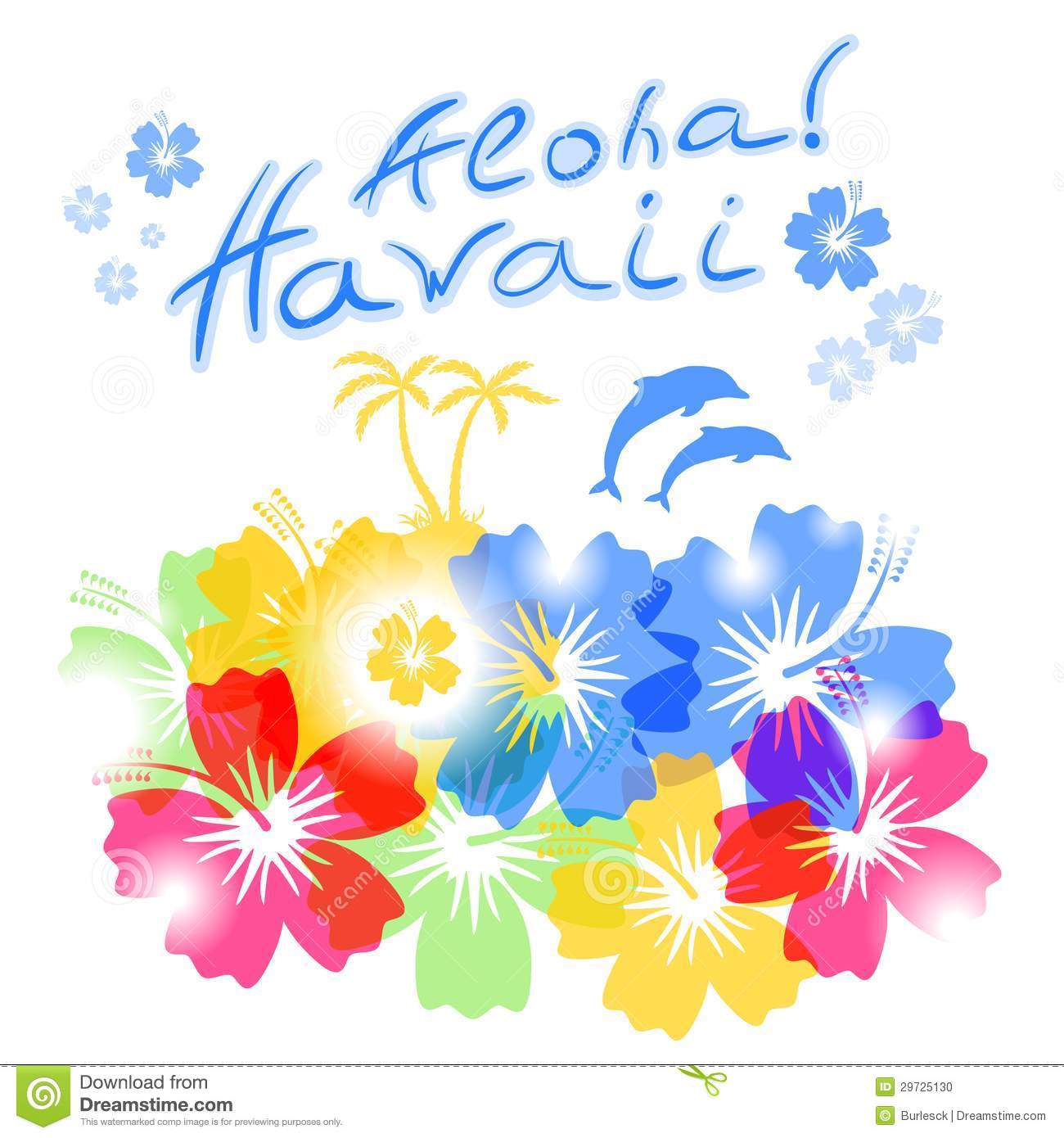 Aloha Hawaii Colorful Flowers Picture