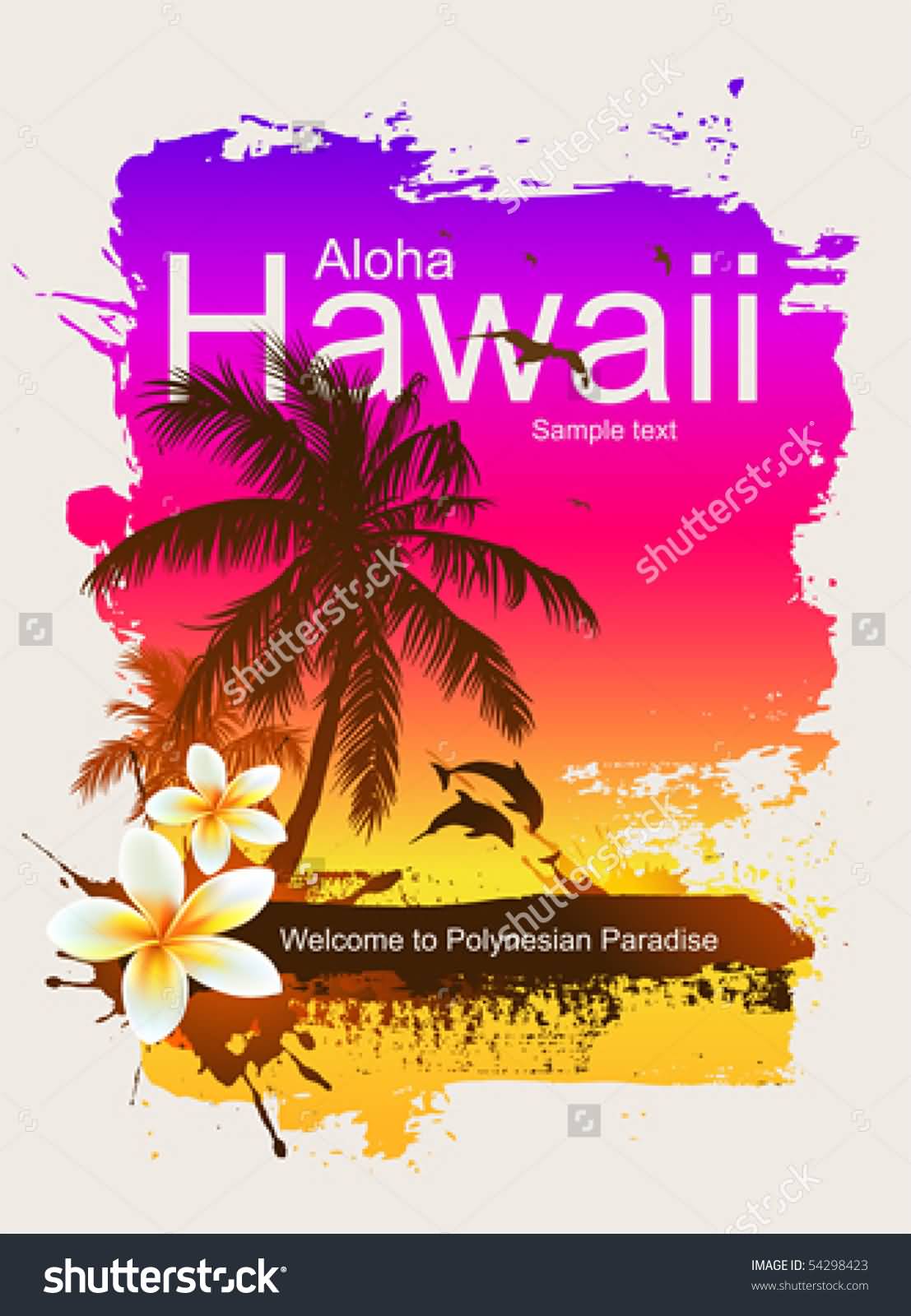 Aloha Hawaii Tropical Background Picture