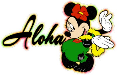 Aloha Hawaiian Minnie Mouse Photo