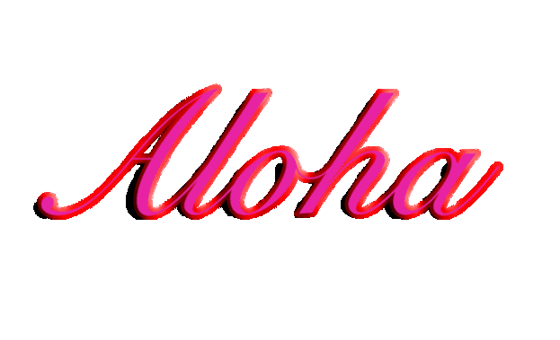 Aloha Pink Text Picture