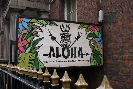 Aloha Tiki Bar Sign Board