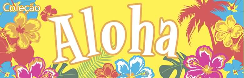 Aloha With Colorful Flowers Facebook Cover Picture