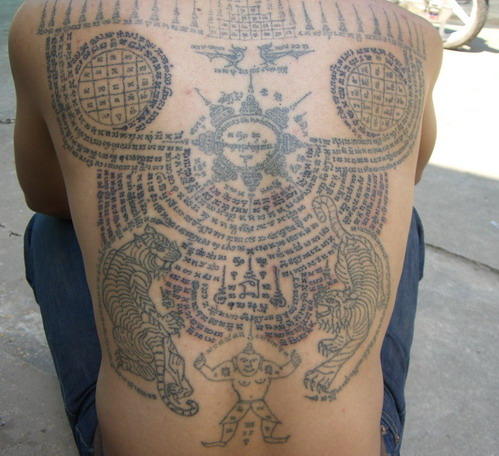 Attractive Big Thai Tattoo On Full Back