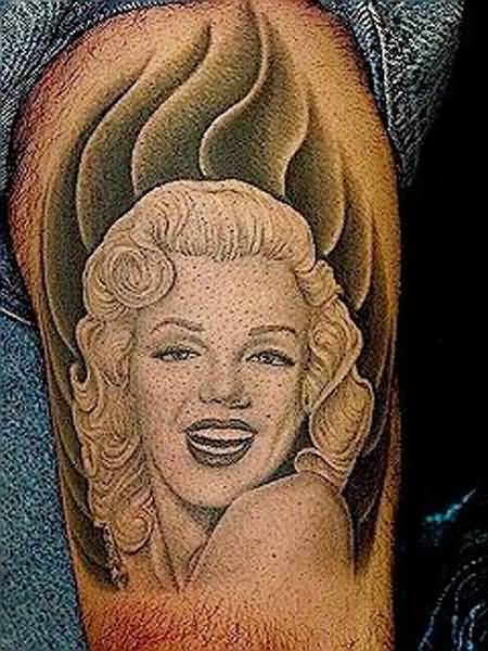 Attractive Marilyn Monroe Tattoo