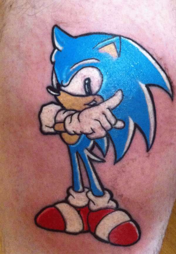 Attractive Sonic Tattoo.