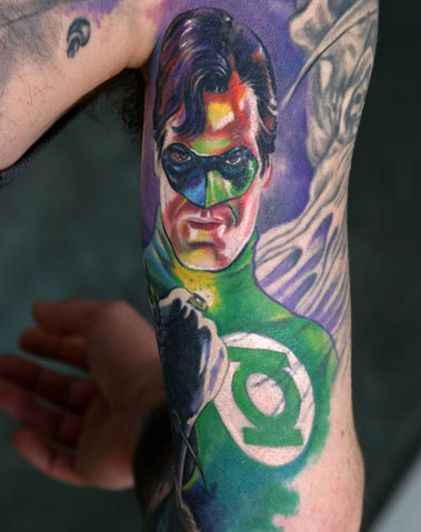 Awesome Green Lantern Tattoo