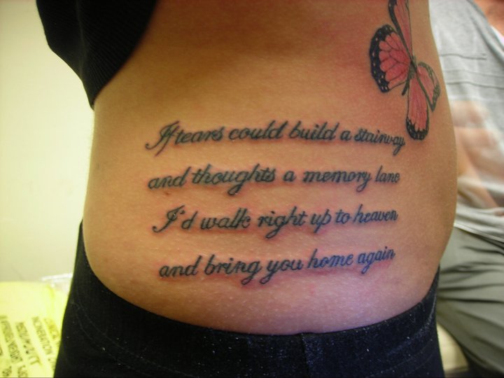 Awesome Poem With Butterfly Tattoo By HowComeHesDead