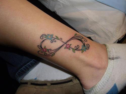 Beautiful Infinity Tattoo On Ankle