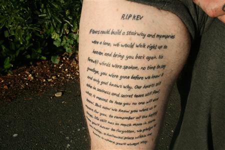 Broken Chain Poem Tattoo