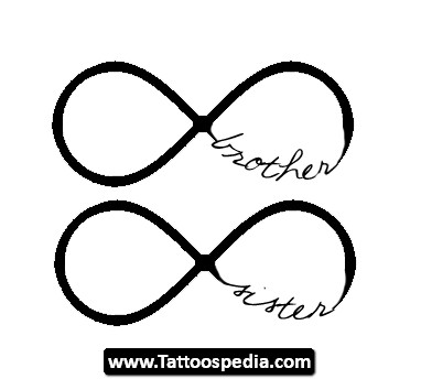 Brother And Sister Infinity Symbols Tattoo Design