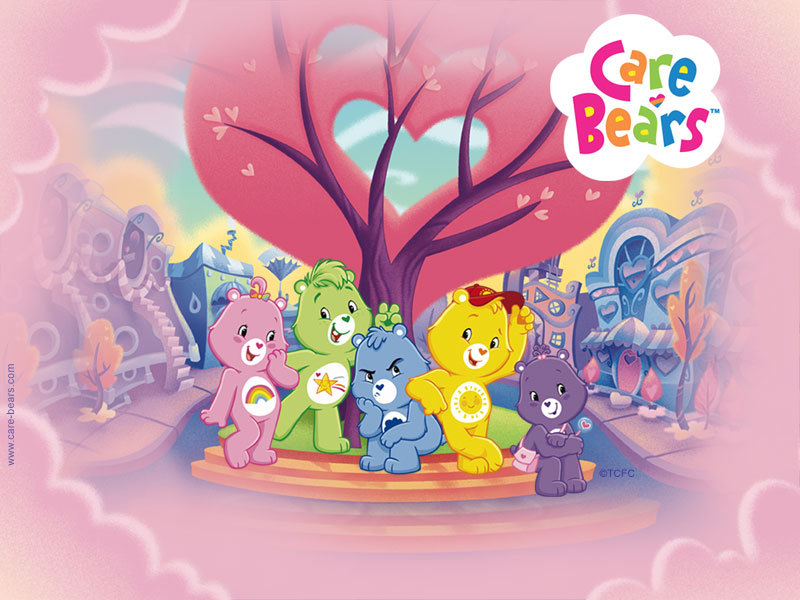 Care Bears Group Sitting Under Tree