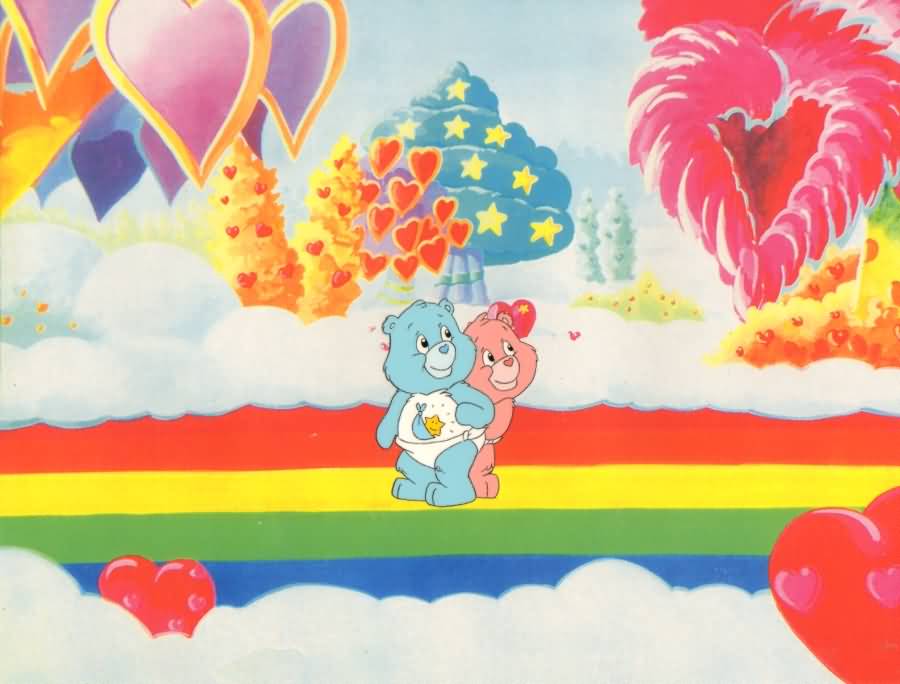 Care Bears On Rainbow Road Picture