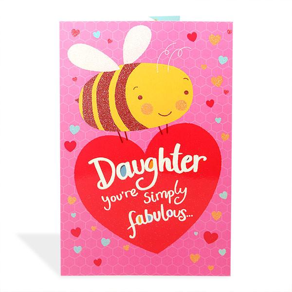 Daughter You're Simply Fabulous Happy Daughters Day Greeting Card