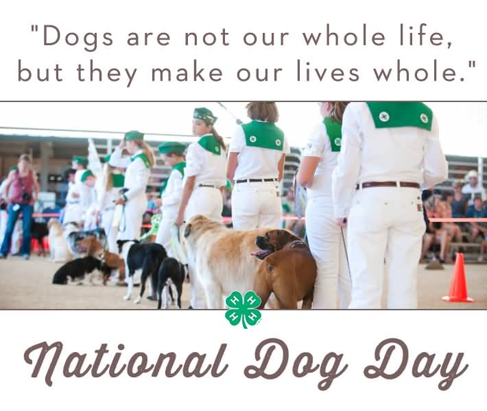 Dogs Are Not Our Whole Life, But They Make Our Lives Whole. Happy National Dog Day