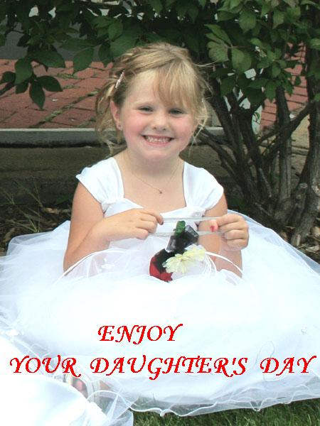 Enjoy Your Daughter's Day Girl Picture