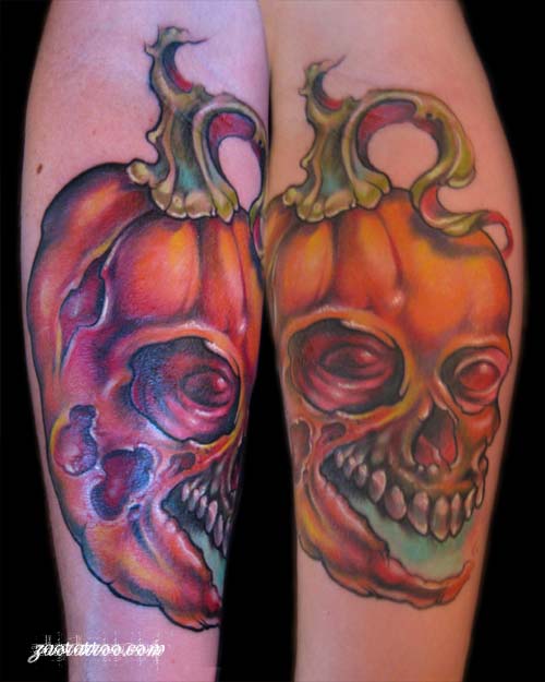 Evil Jack O Lantern Tattoo By Muriel Zao