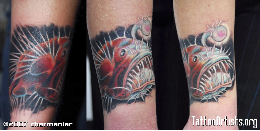 Fantastic Angler Fish Tattoo