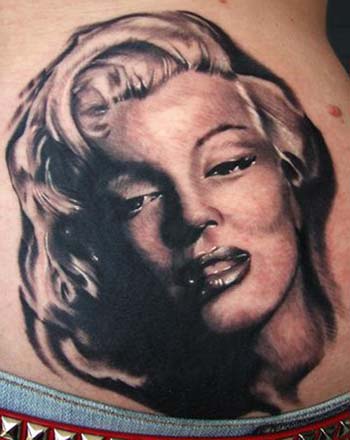 Fantastic Marilyn Monroe Portrait Tattoo