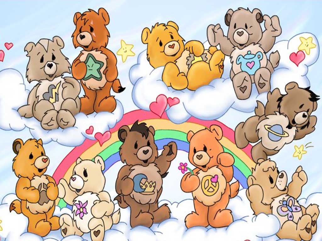 Group Of Care Bears Illustration