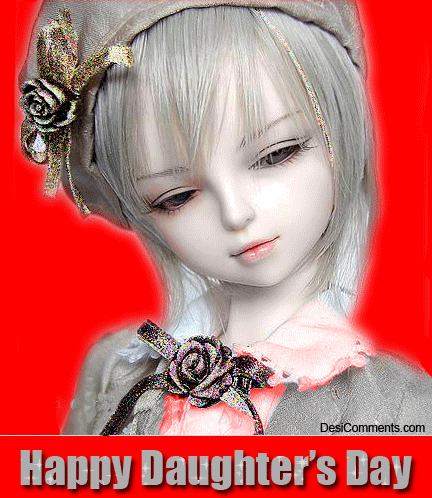 Happy Daughters Day Cute Girl Picture