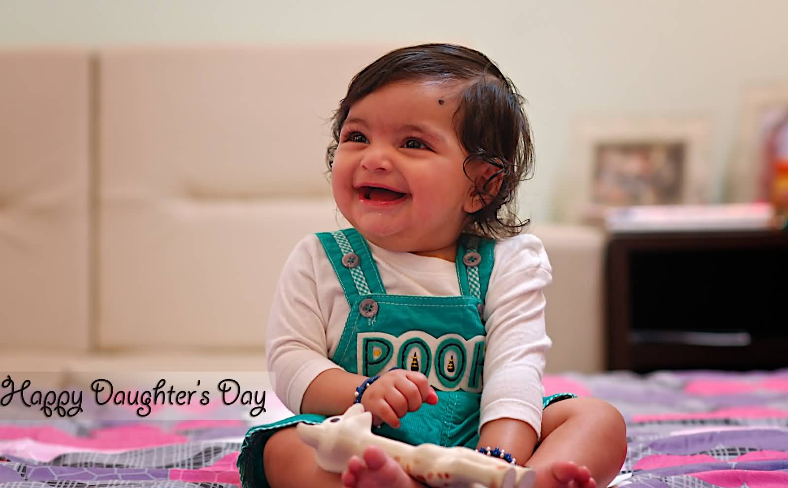 Happy Daughters Day Cute Little Daughter Image