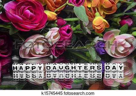 Happy Daughters Day Flowers Picture