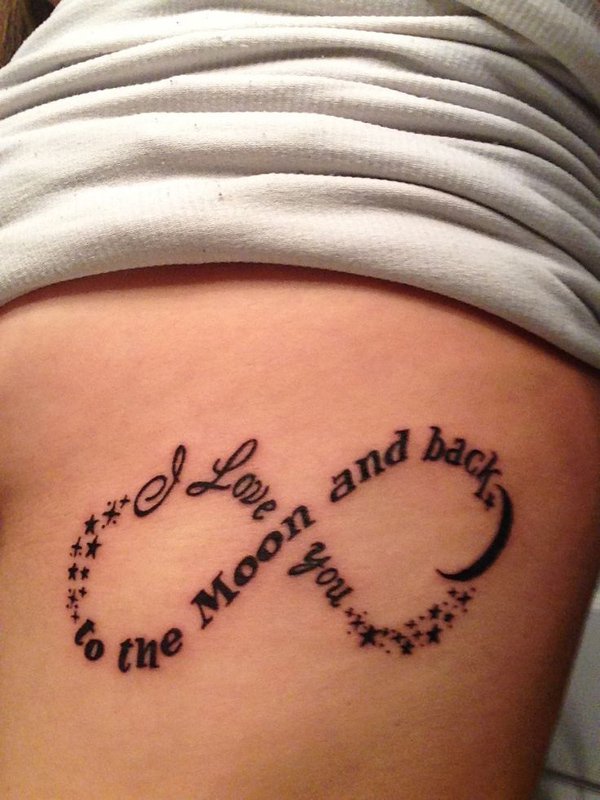 I Love You To Moon And Back Infinity Tattoo