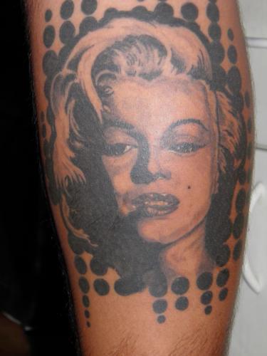 Impressive Marilyn Monroe Tattoo On Arm