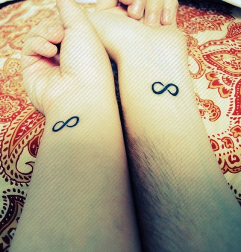 Infinity Symbol Matching Tattoos On Wrists