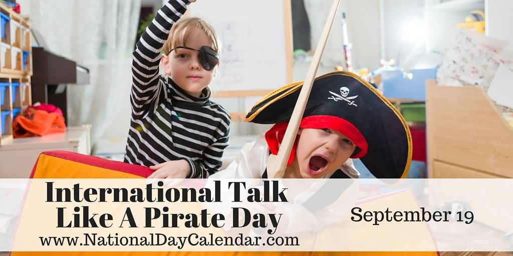 International Talk Like A Pirate Day September 19 Kids Picture