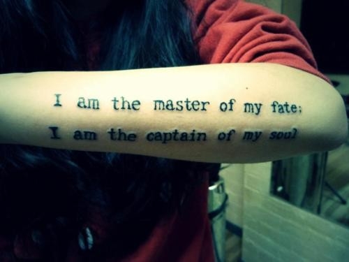 Invictus Poem Tattoo On Arm Sleeve By Stacy