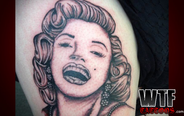 Laughing Marilyn Monroe Tattoo
