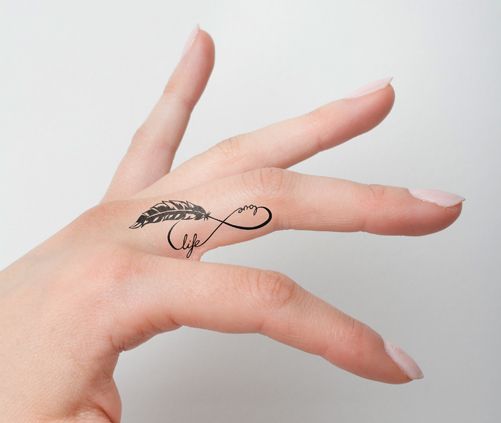 26 Infinity  Symbol Tattoos  On Fingers 