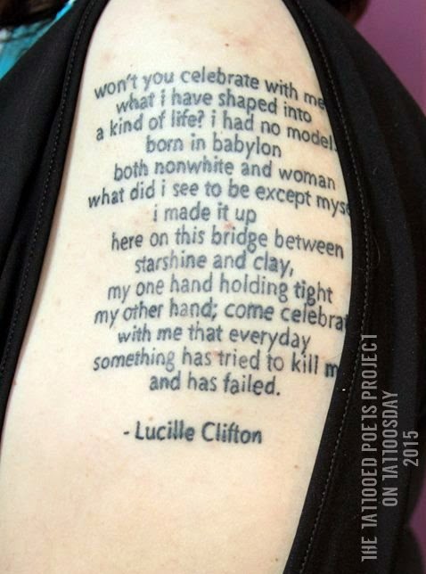 Lucille Clifton Poem Tattoo On Shoulder