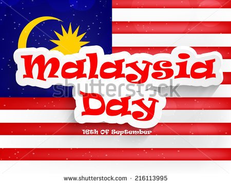 Malaysia Day 16th Of September Illustration