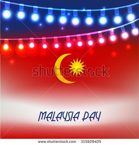 Malaysia Day Wishes Illustration