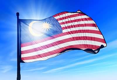 Malaysia Flag Waving Happy Malaysia Day