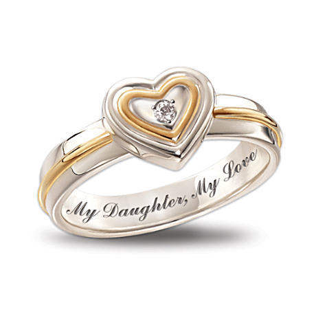My Daughter, My Love Diamond Ring Happy Daughters Day
